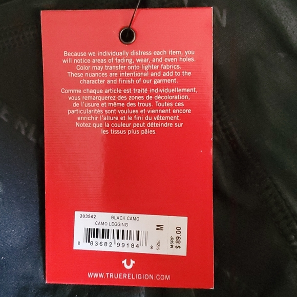 True Religion Black Camo Legging - Picture 5 of 5